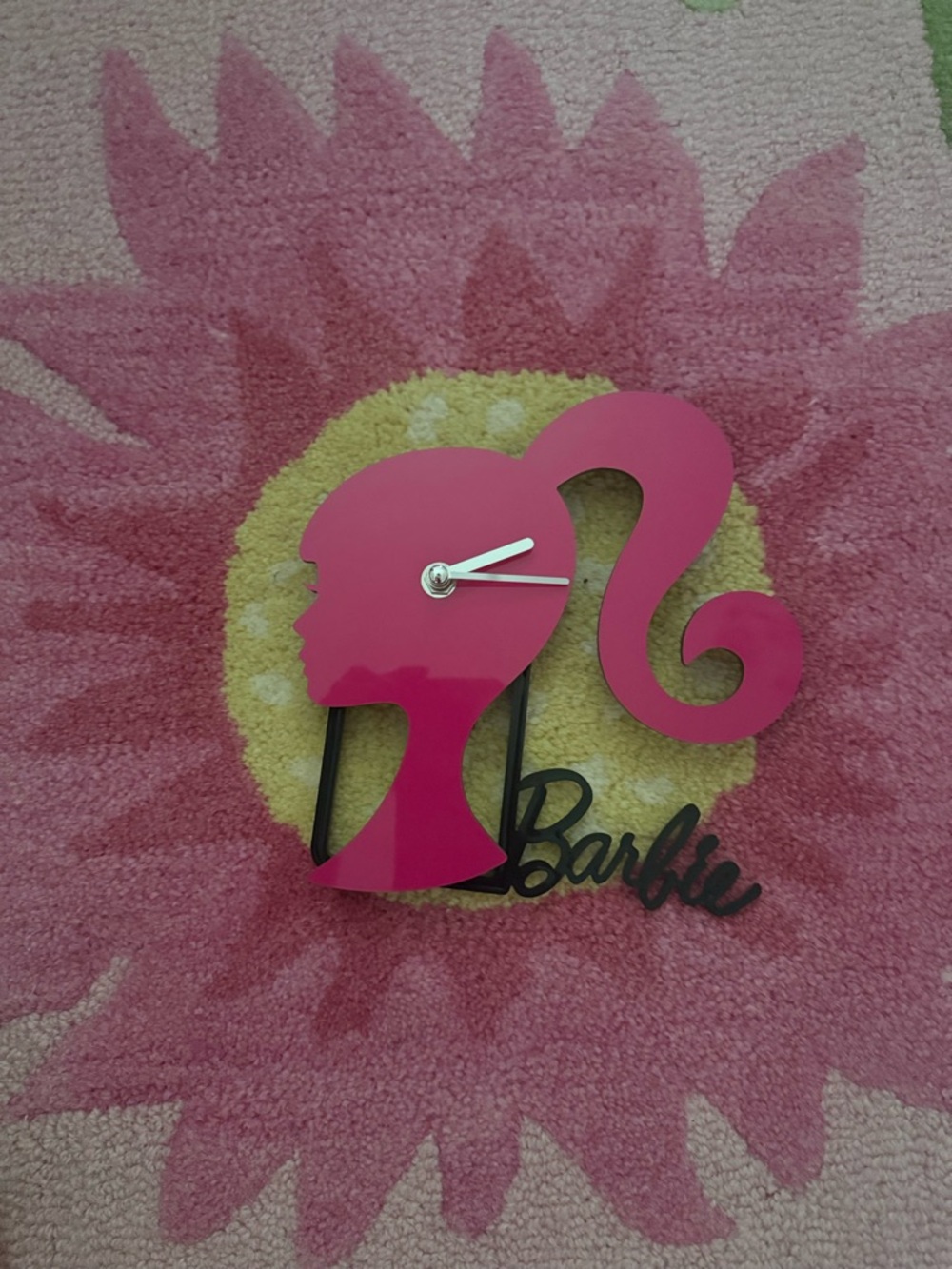 Barbie Hot Pink Profile Clock